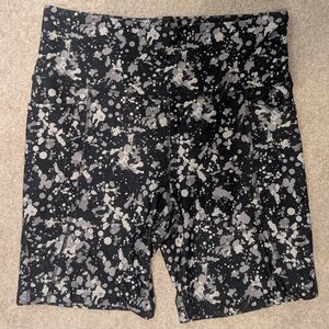 Marika Black and Gray Artistic Shorts
